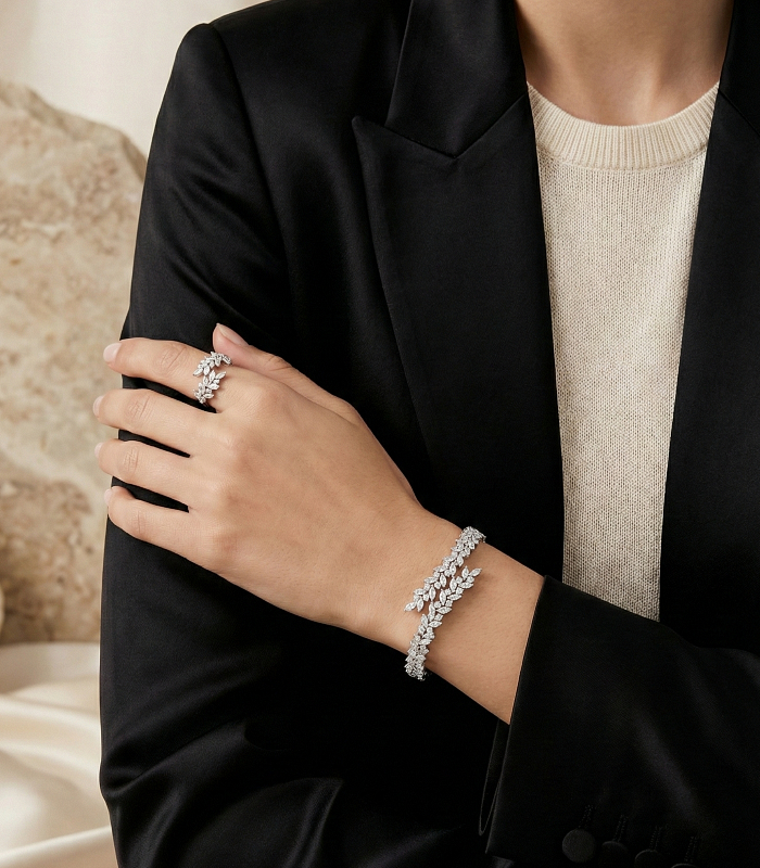 Bracelet et Bague Zircon – Image 1