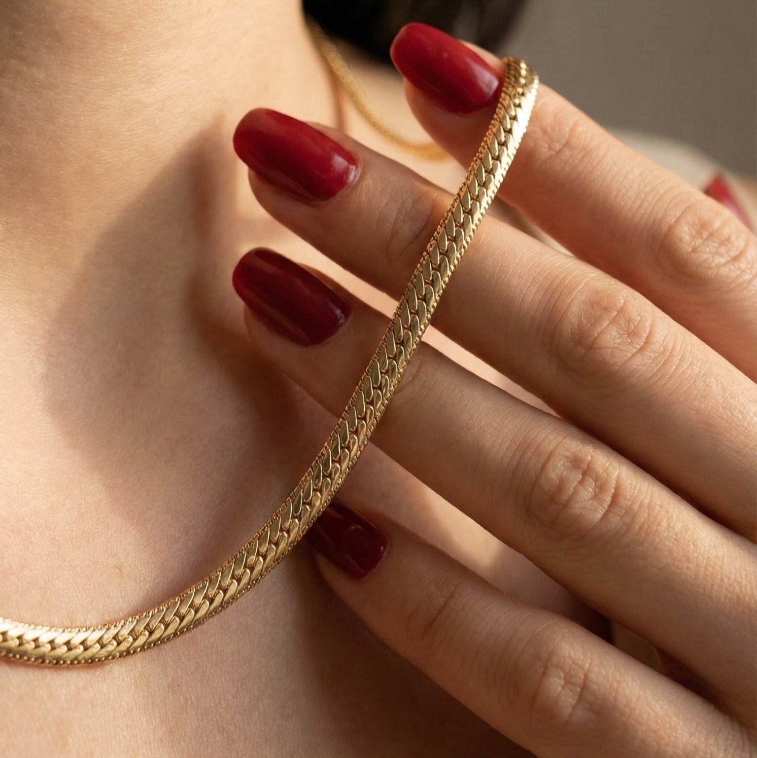1000344735 Collier en plaqué or CN de haute qualité – Image 1