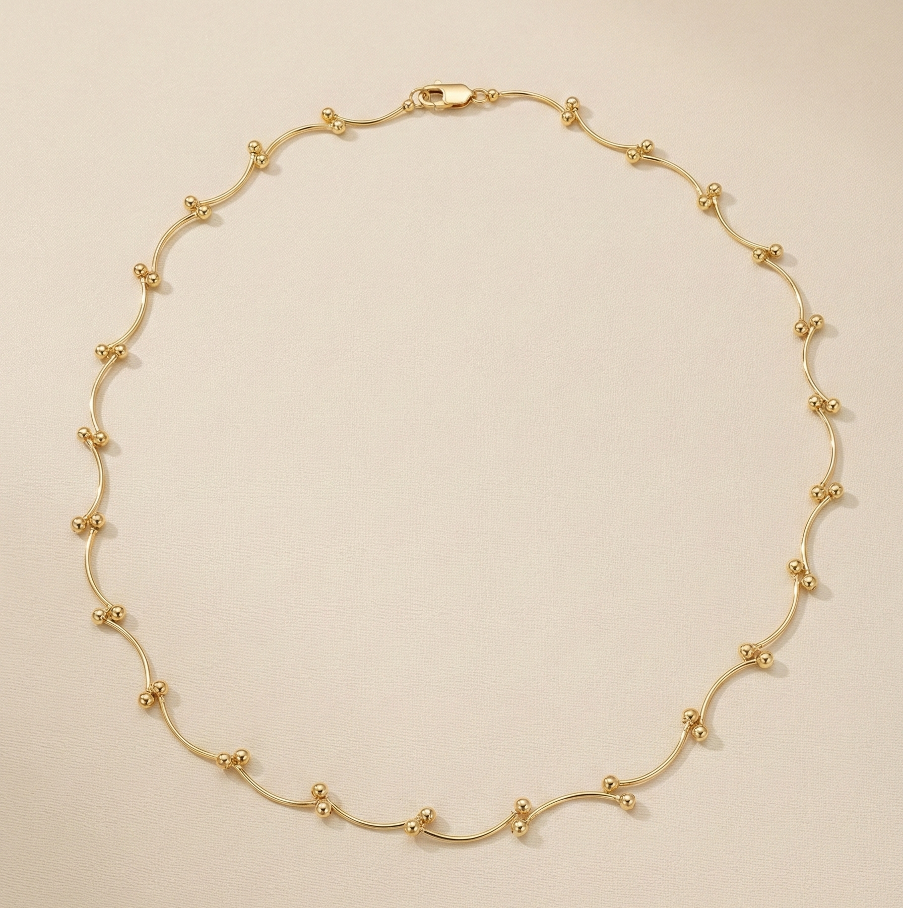 1000375843x2 Collier en plaqué or CN de haute qualité – Image 1