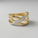 Bague en plaqué or CN de haute qualité