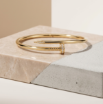 Bracelet jonc clou acier inoxydable