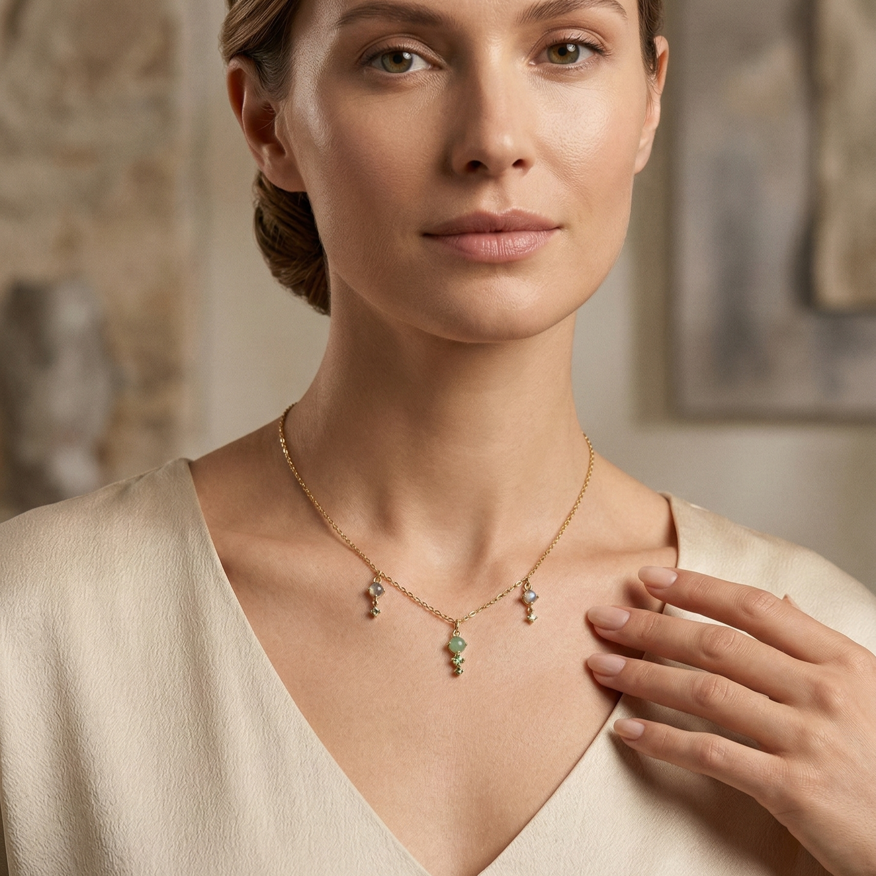 Collier cn16 Collier en plaqué or CN de haute qualité – Image 1