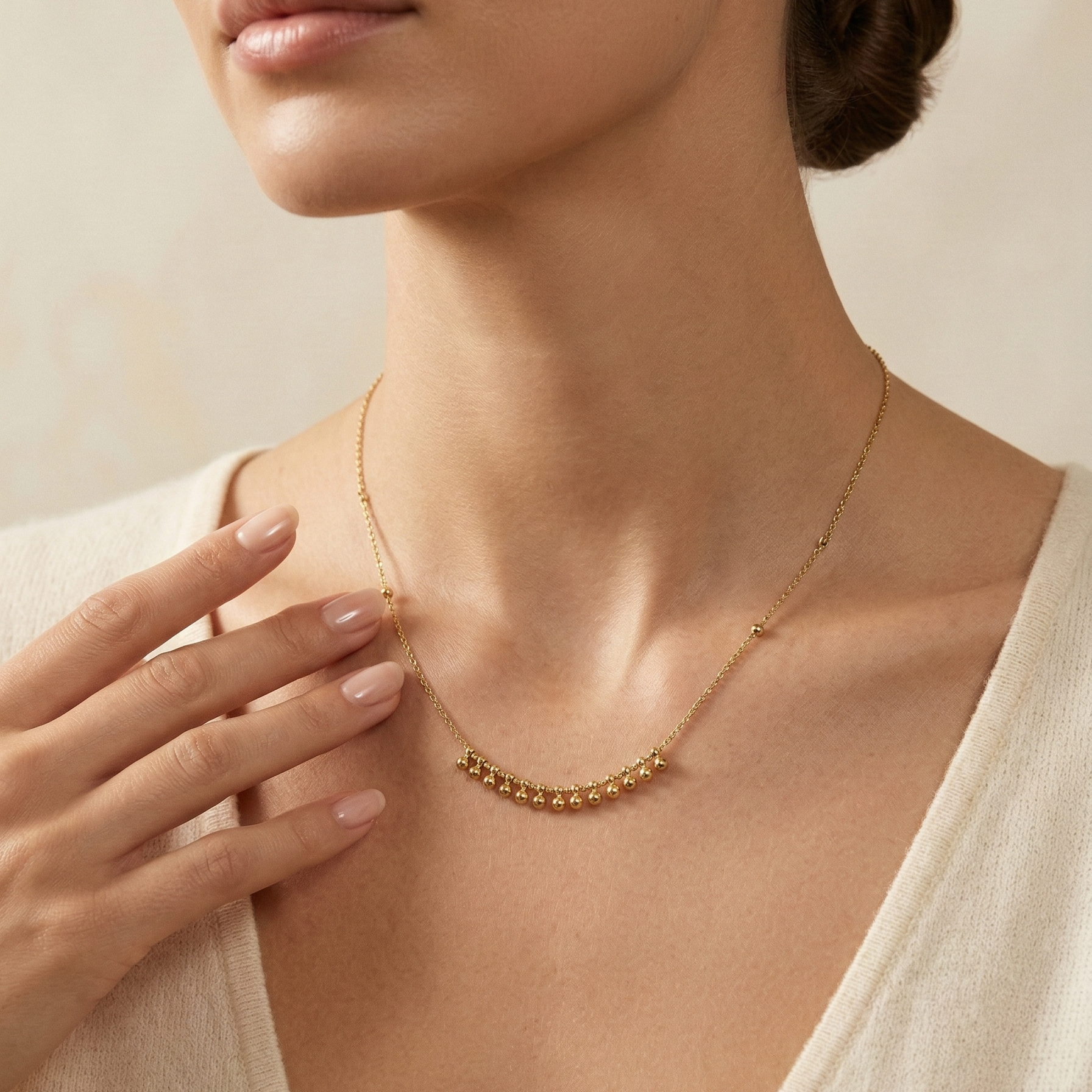 Collier cn2 Collier en plaqué or CN de haute qualité – Image 1