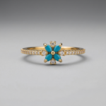 Bague en plaqué or CN de haute qualité