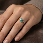 Bague en plaqué or CN de haute qualité – Image 2