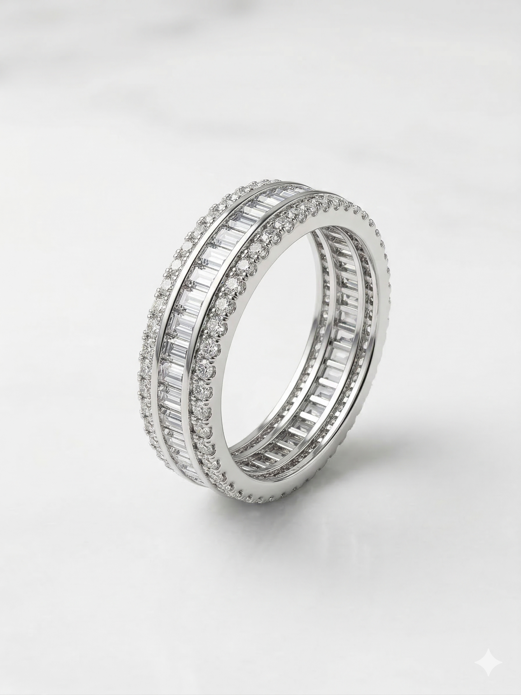 bague en zircon 13 Bague en zircon plaqué argent – Image 1
