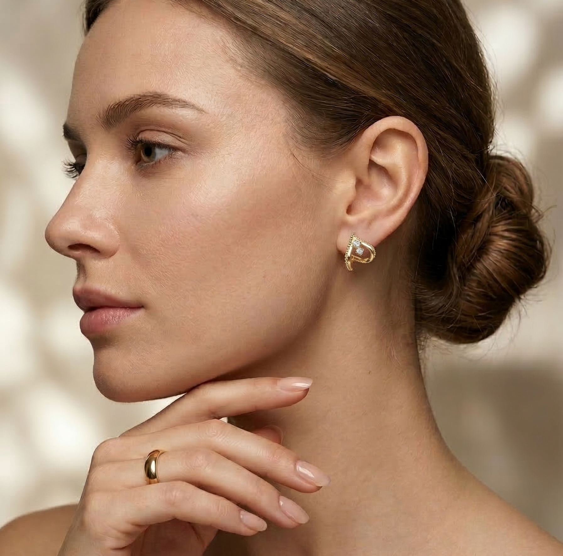boucle cn 15 Boucles d’oreilles en plaqué or CN – Image 1