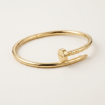 Bracelet clou acier inoxydable doré – Image 2