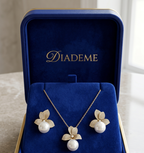 Ensemble zircon élégant