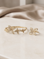 Bracelet et bague en zircon – Image 2
