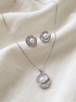 Ensemble zircon élégant argenté – Image 2