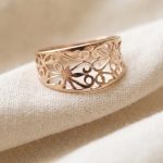 Bague en Plaqué Or CN de Haute Qualité