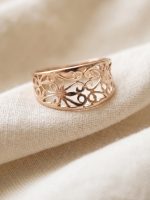 Bague en Plaqué Or CN de Haute Qualité