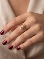 Bague en Plaqué Or CN de Haute Qualité
